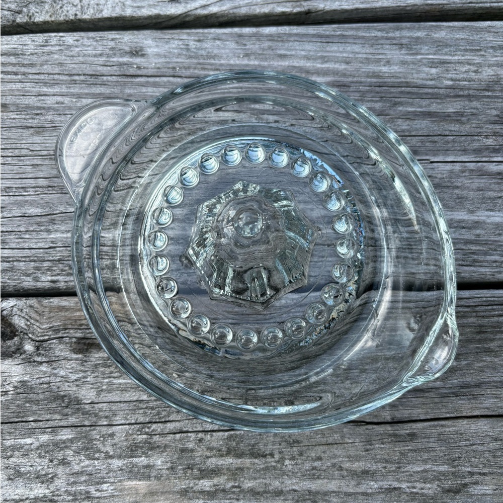 Vintage TPC Made in MEXICO Clear Glass Citrus Juicer Squeezer